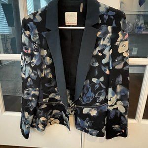Rebecca Taylor Floral Blazer with zippers